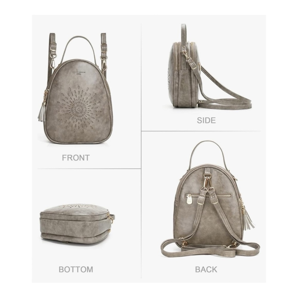 APHISON Small Backpack PU Leather Mini Backpacks